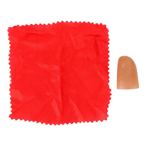 1Set Trickfinger Spitze Bühnenshow Mit Rotes Seidentuch