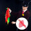 1Set Trickfinger Spitze Bühnenshow Mit Rotes Seidentuch 5