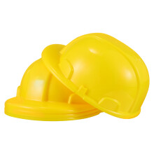 4Stk Bauhelme Kunststoff Kinder Ingenieurwesen (Gelb)