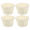 4Stk Mini Gewebte Blumenkorb Puppenhaus Picknick Gastgeschenk 3