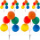6Stk Cupcake Toppers, Ballonförmig, Dessert Deko 1