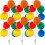 6Stk Cupcake Toppers, Ballonförmig, Dessert Deko 7