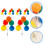 6Stk Cupcake Toppers, Ballonförmig, Dessert Deko 2