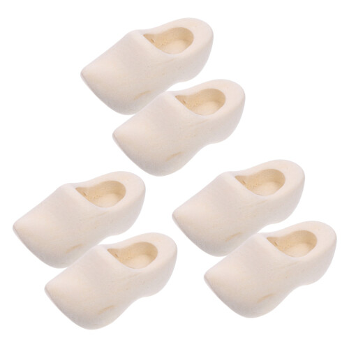 3 Paren Poppenhuis Schoenmodellen Mini Klompen 4 Cm
