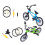 2 Sets Mini Mountainbike Aluminium Speelgoed 8