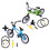 2 Sets Mini Mountainbike Aluminium Speelgoed 7