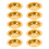 10 Stuks Wierookbrander Goud Geperforeerd Met Koolstofrooster 10