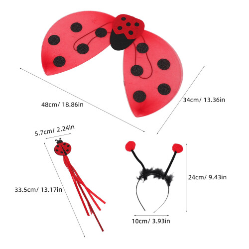 Set Ladybug Vleugels Met Fee Staf En Vleugels 1