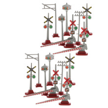 2 Sets Verkeerslichten Model Voor Spoorwegovergang En Zandtafel
