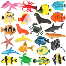 1 Set Tropische Figurines met Aquariumdecoratie