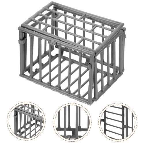 2 Stuks Mini Model Dierentuin Decoratie Omheining Miniatuur Diy 2