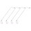 4 Led Gesimuleerde Straatlantaarns Micro Landschapsdecor 4