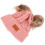 Roze Gebreide Kinder Warm Winter Hoed Jongens 1