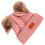 Roze Gebreide Kinder Warm Winter Hoed Jongens 11