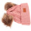 Roze Gebreide Kinder Warm Winter Hoed Jongens 8