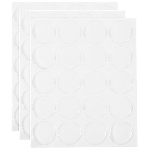 3 Vel 60 25mm Tijd Edelsteen Ronde Hars Patch Sticker 2