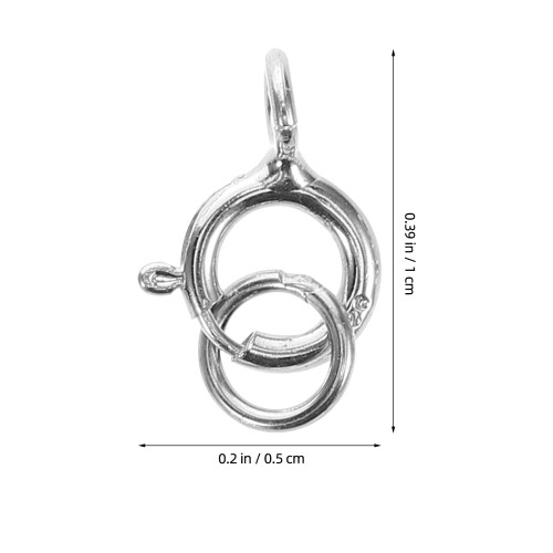 5 Stuks Sterling Veerring Sluitingen Voor Sieraden 1