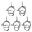 5 Stuks Sterling Veerring Sluitingen Voor Sieraden 9