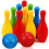 1 Set Mini Bowling Educatief Speelgoed Voor Kind Baby 7