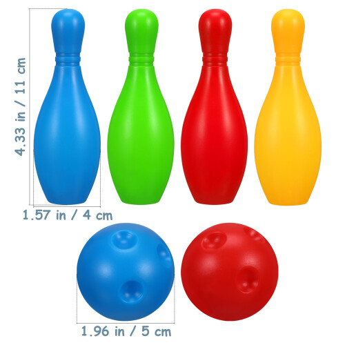 1 Set Mini Bowling Educatief Speelgoed Voor Kind Baby 1