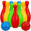 1 Set Mini Bowling Educatief Speelgoed Voor Kind Baby 9