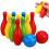 1 Set Mini Bowling Educatief Speelgoed Voor Kind Baby 4