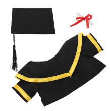 Handgemaakte Beer Afstuderen Outfit Set Met , Sjaal En Rol