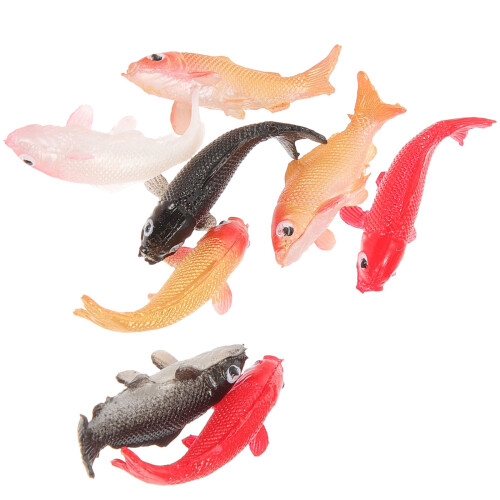 8St Mini Goudvis Figurines, Mini Carp Decoratie Voor Micro Landschap