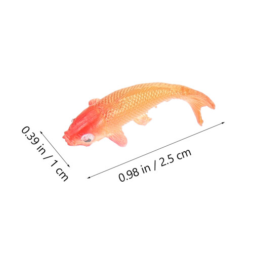 8St Mini Goudvis Figurines, Mini Carp Decoratie Voor Micro Landschap 2
