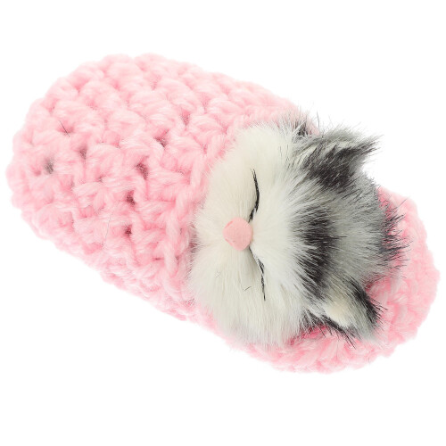 Star Slaapende Kat In Slipper Mini Kitten Met Handpop