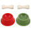 2 Sets Miniature Hondenvoerbakjes Plastic met Bot 10