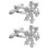 Paar Sneeuwvlok Manchetknopen Pak Overhemd 7