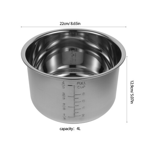 Inner Kookpan Verdikte Inner Pan RVS Inner Pan Rijstkoker Accessoire 2