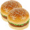2Stk Simulation Künstlicher Burger Mit Brötchen Für Display 3