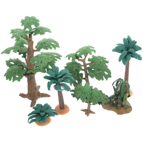 7Teilig Simulation Bäume Modell Kunststoff Landschaftsmodell 2