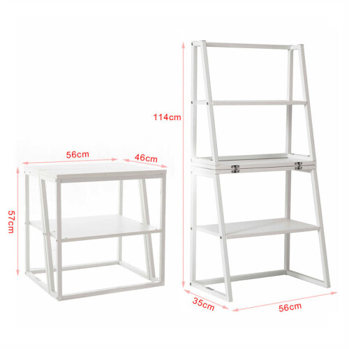 Libreria Pieghevole SoBuy FRG272-W, Bianco 2