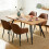 AINPECCA 150CM Dining Table Working Table Oak Home Office 10