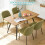 AINPECCA 150CM Dining Table Working Table Oak Home Office 9