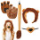 Set Costume Di Leone Con Orecchie, Naso, Coda E Per Cosplay 1