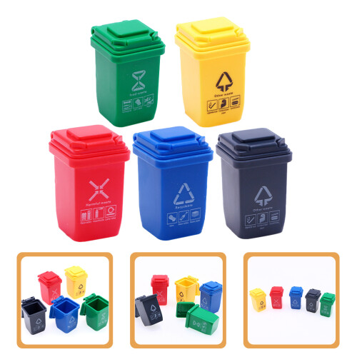 5Stk Mini Mülleimer Modell Sandtisch 1