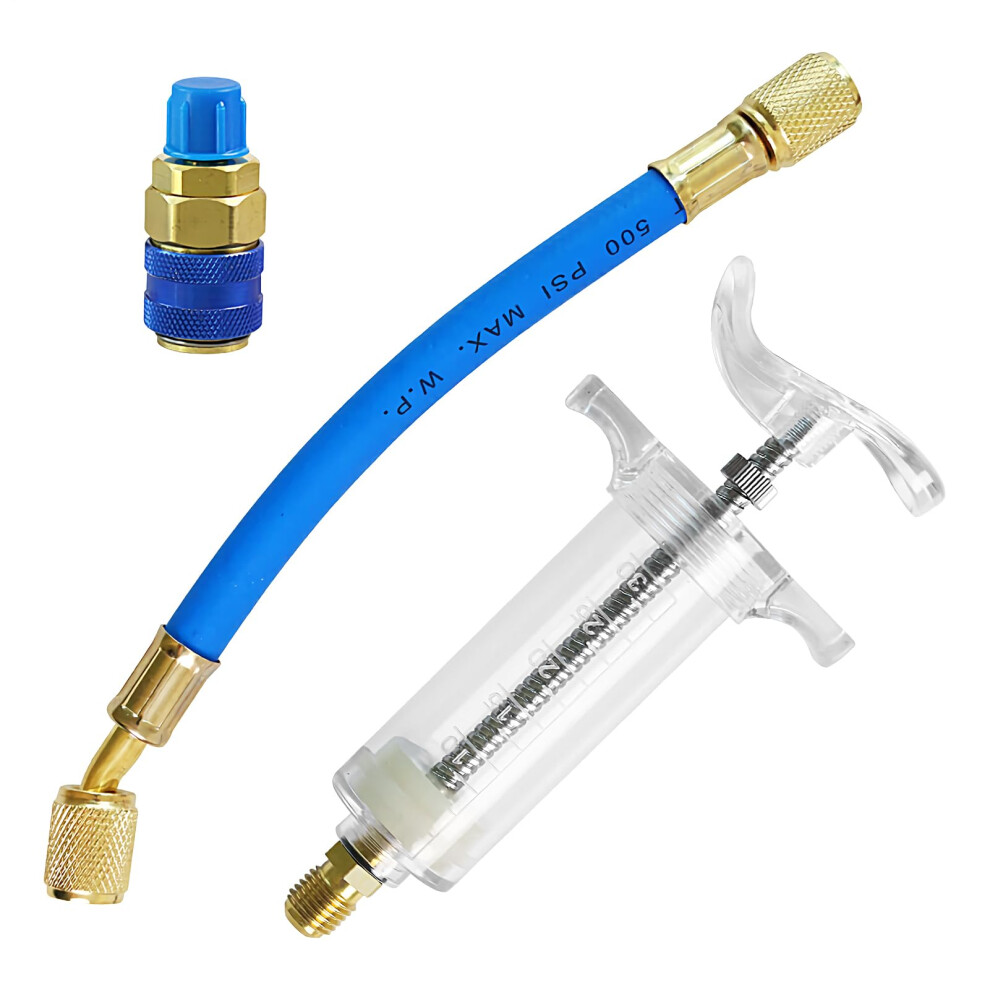 Ac Oil Injector Tool With Refrigeration Oil Filler, Leakproof Liquid Injector For Automotive, Car, Rv, Truck, Workshop 9105992560554