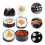 12Teile Mini Spielzeug Mit Sushi Simulation Und Essen 11