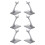 6 Stuks Plastic Modelvliegtuig Displaystandaard Universele Houder 11