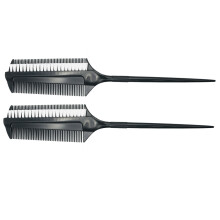 2Stk Doppelseitiger Haarfarbenkamm Farbpinsel Für Zu Hause Diy