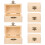 6 Stuks Onafgewerkte Koffer Multifunctionele Doos Diy 11