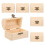 6 Stuks Onafgewerkte Koffer Multifunctionele Doos Diy 9
