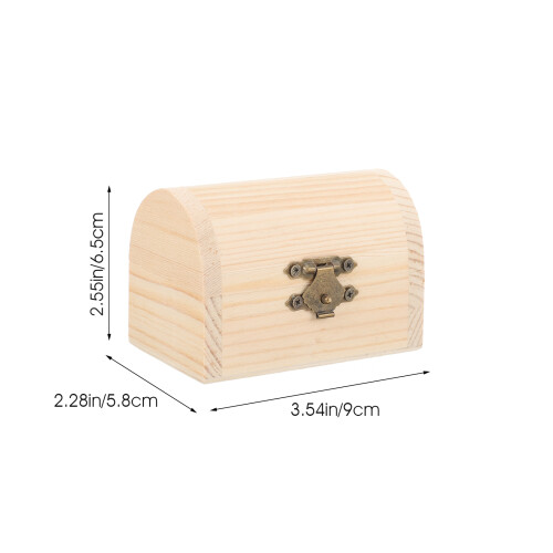6 Stuks Onafgewerkte Koffer Multifunctionele Doos Diy 1
