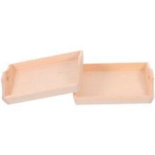 2Stk Pfanne 1:12 Holz Brot Tablett Für Puppenhaus Deko