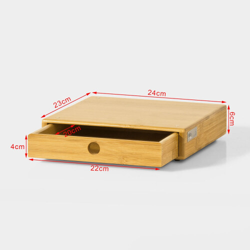 SoBuy Cassetto capsule in bambù 24x23x6cm 2
