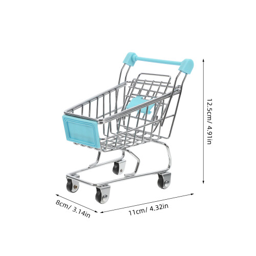 Mini Winkelwagentje Speelgoed Handkar Decoratie Supermarkt 2
